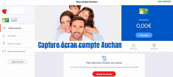 compte client auchan
