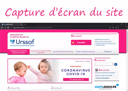Créer mon espace personnel Pajemploi