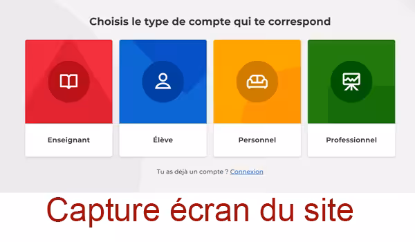 Choisir mon Type de compte kahoot à créer