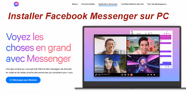 Téléchargement de Facebook Messenger sur PC Windows