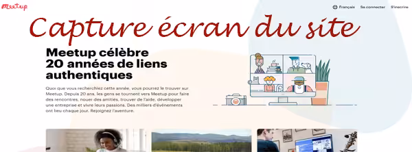 Comment s'inscrire à Meetup en ligne ?