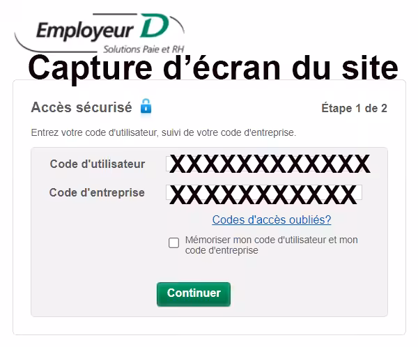 Se connecter à l'Emloyeur D