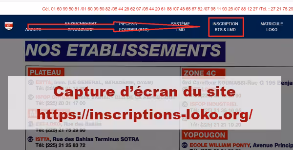Comment s'inscrire au groupe LOKO en ligne ?