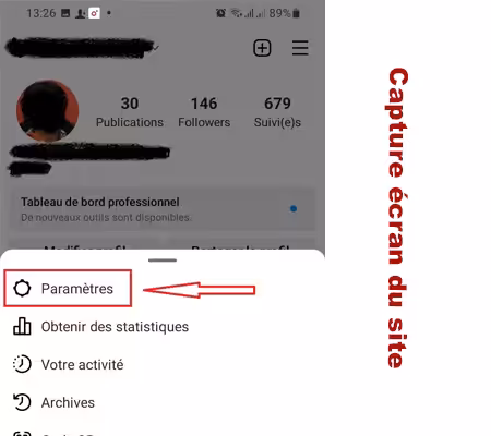Ajouter un autre profil utilisateur sur Insta gram