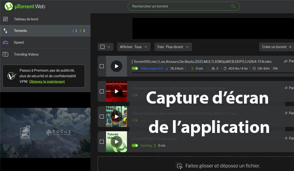Télécharger gratuitement des films en français avec uTorrent