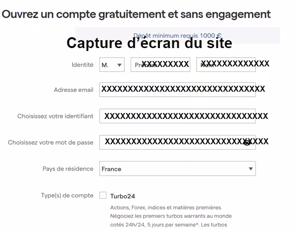 Créer un compte IG Market