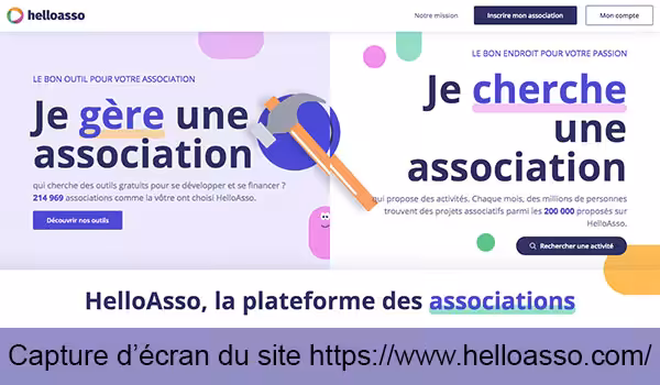S'inscrire à HelloAsso